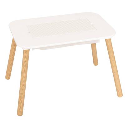 Mesa de juego infantil "buldy" blanco, 68,5x43 cm