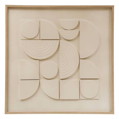 Lienzo 3d "catalina" blanco, 60x60 cm