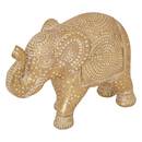 Estatuilla de elefante "Gajah" Dorado, 16,5x7 cm Oro