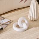 Decoraci&oacute;n para colocar "Louan" Blanco, 20,5x17 cm Blanco
