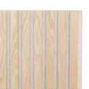 Panel decorativo de listones de madera "Colva" Efecto roble claro, Fondo greige, 120x60 cm Efecto roble claro / Fondo gris