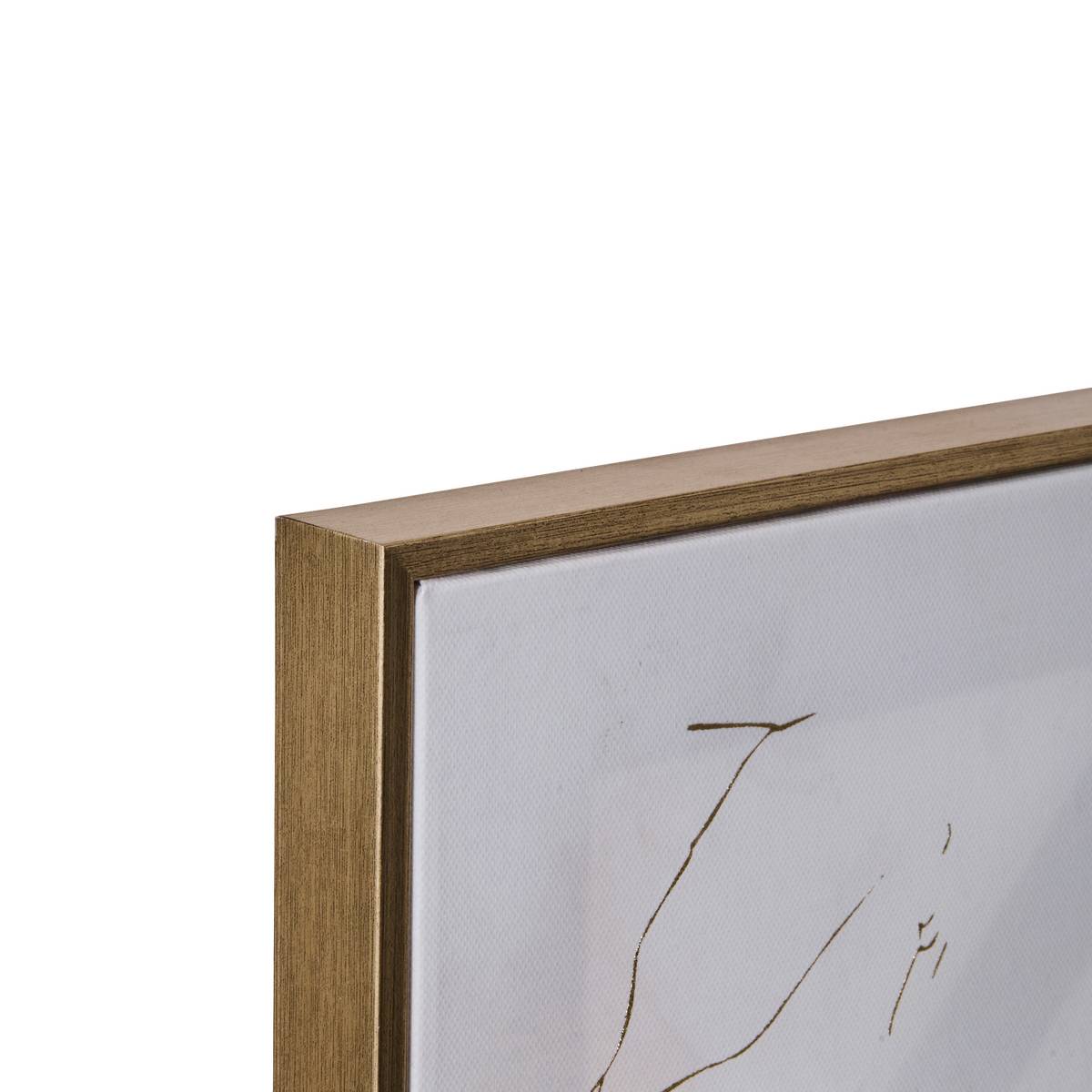 Lienzo Impreso enmarcado "Hilo" 60x60 cm Gris
