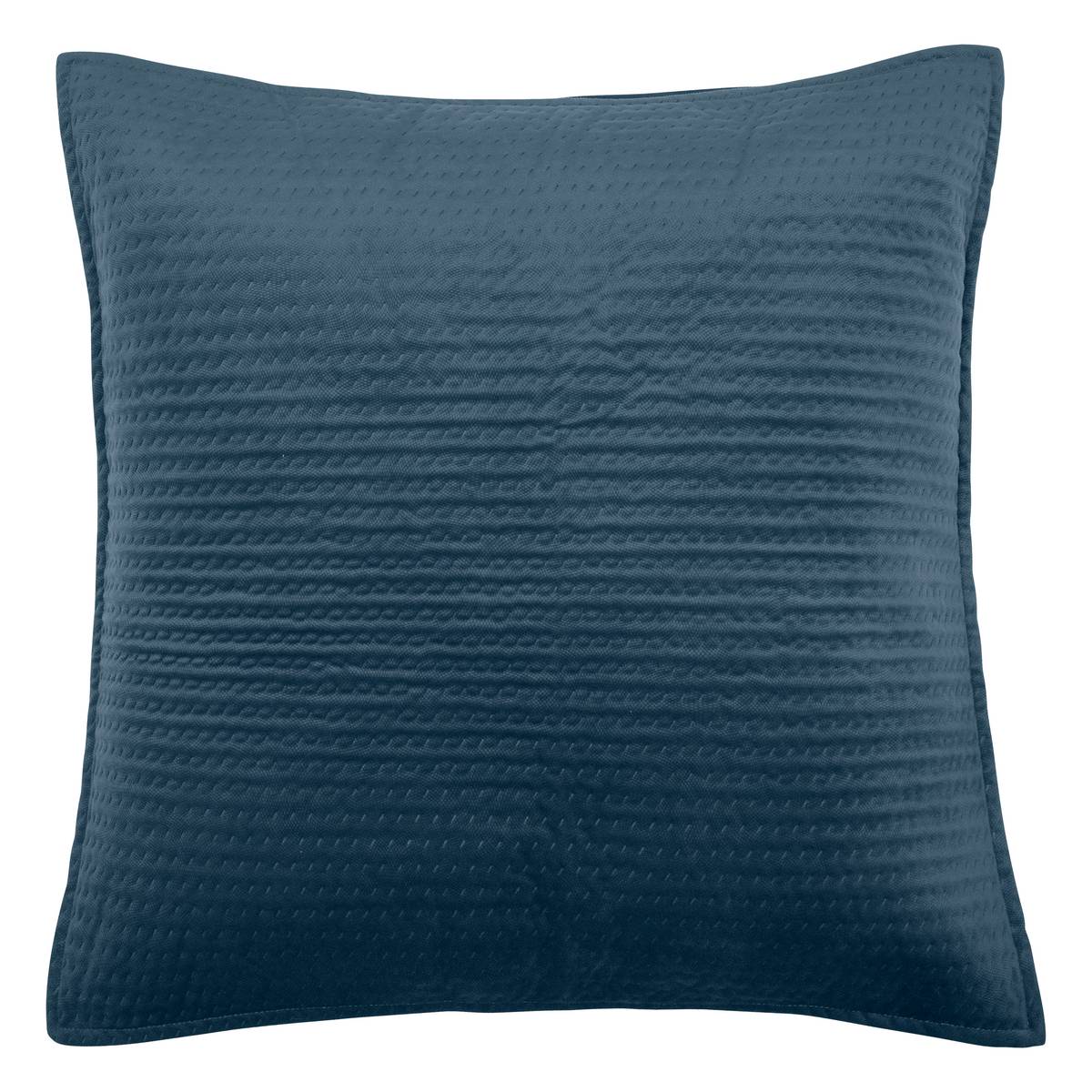 Cubrecama y 2 fundas de almohada "Lilou" Azul Egeo, 260x240 cm Azul