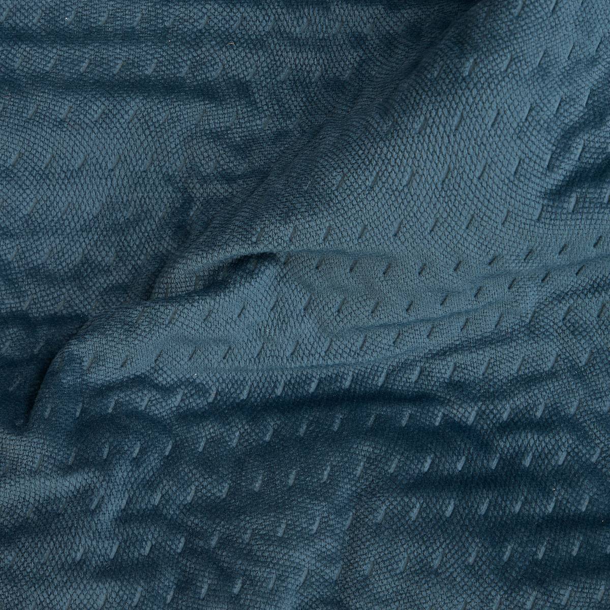 Cubrecama y 2 fundas de almohada "Lilou" Azul Egeo, 260x240 cm Azul