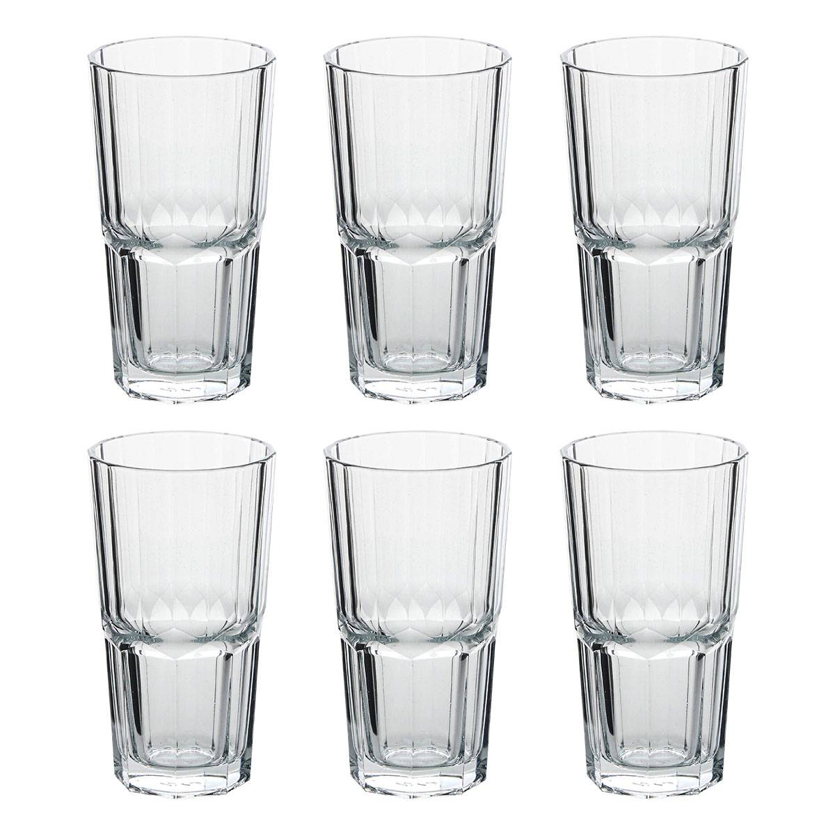 6 vasos altos "Time'Eau"