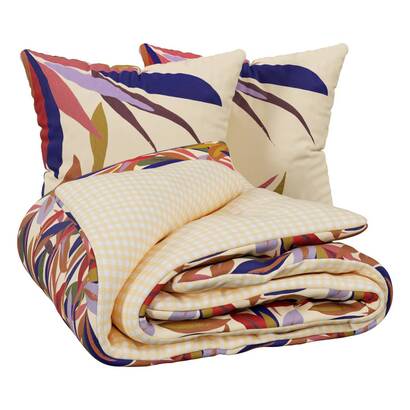 Juego de cama estampado "jannie" multicolor, 240x220 cm