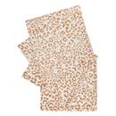 Juego de 4 servilletas "Leopadi" Lino Beige, 40 x 40 cm Beige