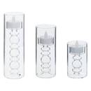 3 velas LED "Lena" Transparente, 6x6 cm Transparente