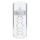 3 velas LED "Lena" Transparente, 6x6 cm Transparente