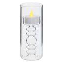 3 velas LED "Lena" Transparente, 6x6 cm Transparente