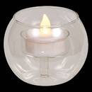 Vela LED "Bola" Transparente, 8x7,5 cm Transparente