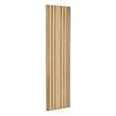 Panel decorativo de listones de madera "Colva" Efecto roble claro, fondo negro, 240x60 cm Efecto roble claro / Fondo negro