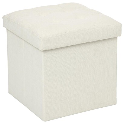 Pouf pliant carré lysandre - beige - atmosphera ATMOSPHERA 11469_673 Pouf pliant carré lysandre - beige - atmosphera ATMOSPHERA 11469_673