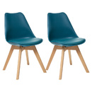 Lot de 2 chaises Baya Salle &agrave; manger Chaises, fauteuils de table