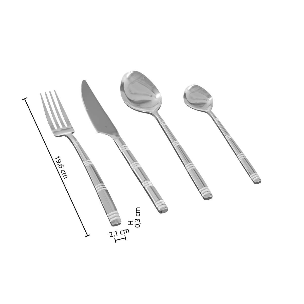Ménagère 24 pièces Borah Couverts Ménagères