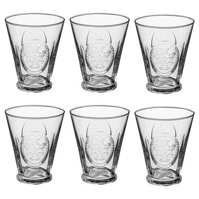Lot de 6 gobelets bas  Carmela Verres, carafes Verres &agrave; eau