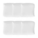 Lot de 6 assiettes plates Vague Vaisselle Assiettes plates