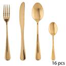 Ménagère 16 pièces Gold Couverts Ménagères