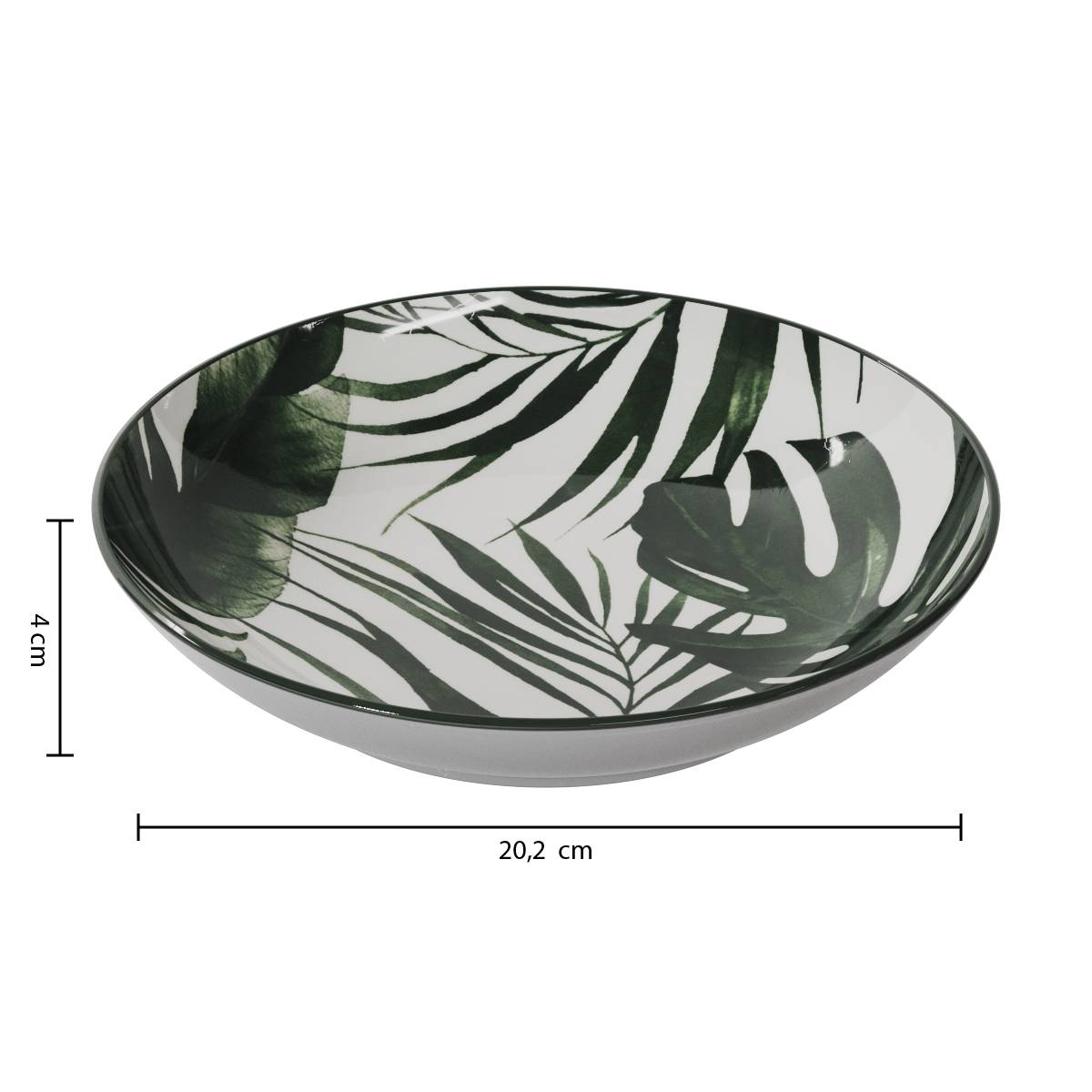Lot de 6 assiettes creuses Palme Vaisselle Assiettes creuses