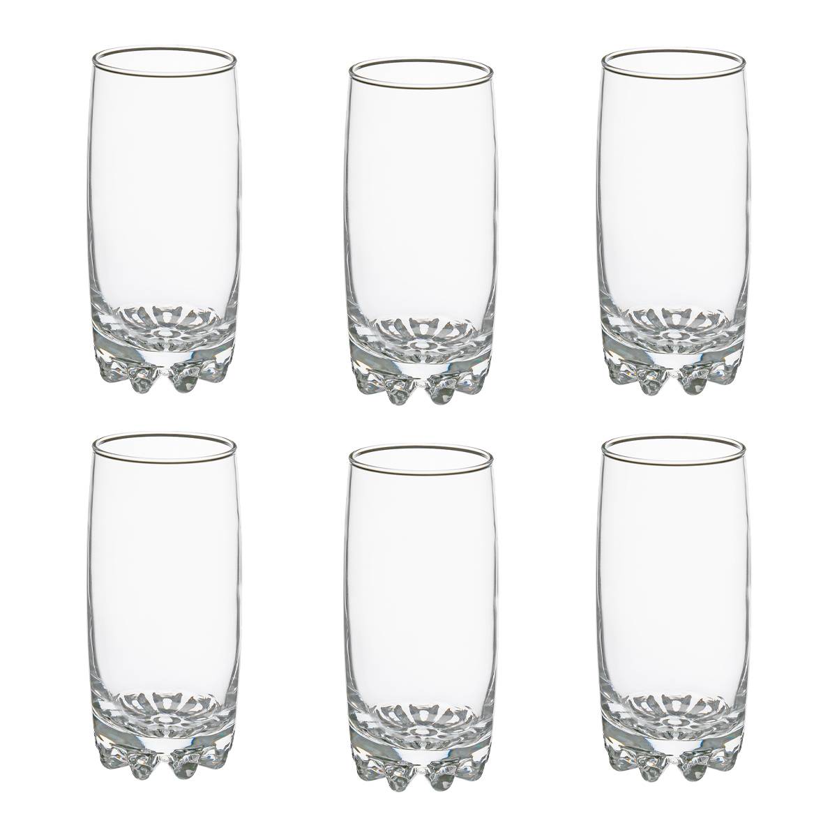 Lot de 6 gobelets hauts Tin'Eau Verres, carafes Verres à eau