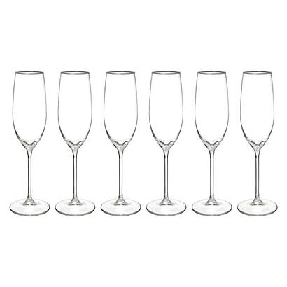 Lot de 6 fl&ucirc;tes  Lina Verres, carafes Fl&ucirc;tes