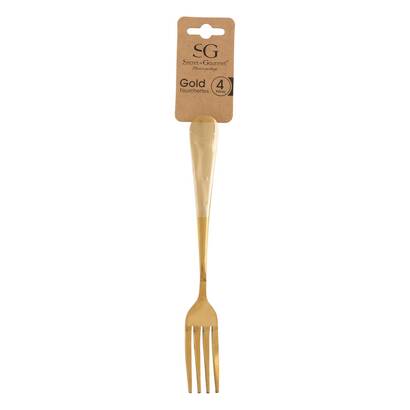 Lot de 4 fourchettes  gold couverts couverts &agrave; l'unit&eacute;