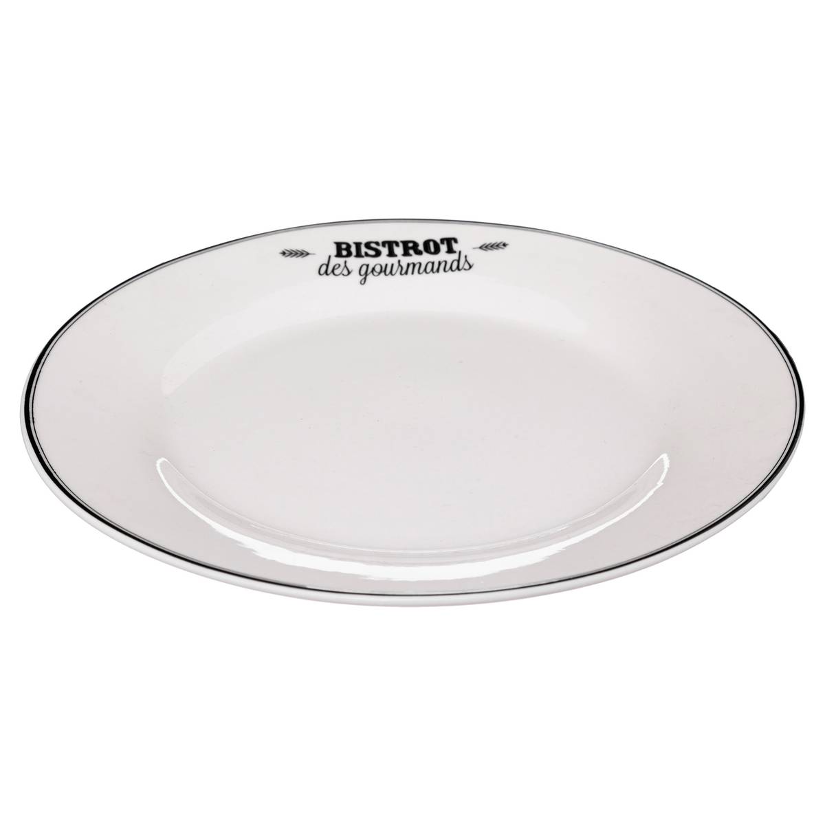 Lot de 6 assiettes plates Bistrot Vaisselle Assiettes plates