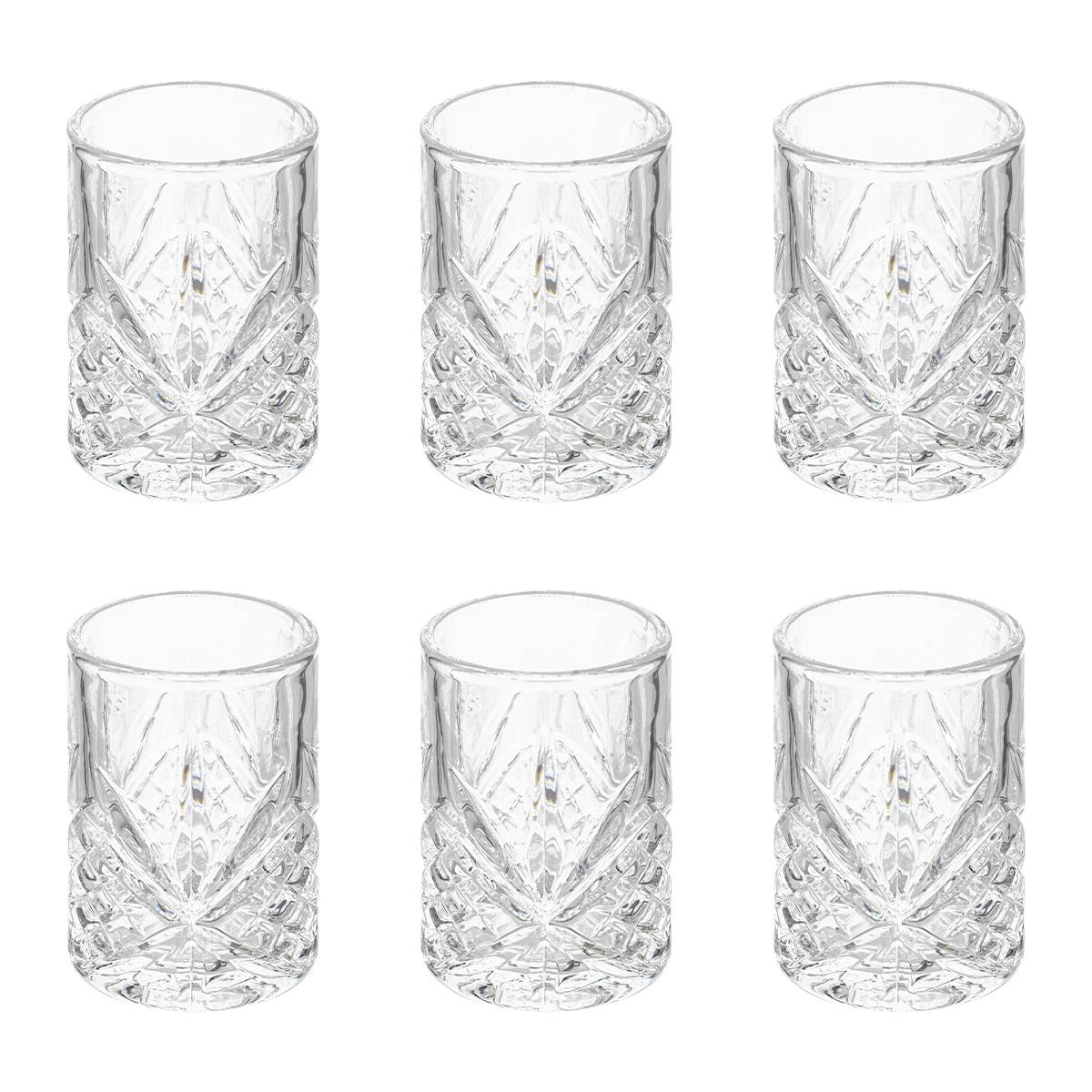 Lot de 6 verres &agrave; shooter Automne Verres, carafes Verres ap&eacute;ritif