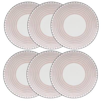 Lot de 6 assiettes plates lunis vaisselle assiettes plates