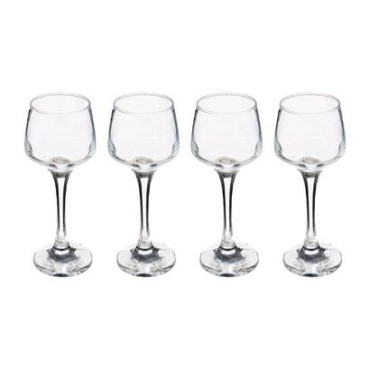Lot de 4 verres &agrave; liqueur  elaya verres, carafes verres ap&eacute;ritif