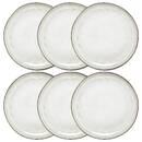 Lot de 6 assiettes plates Flower Vaisselle Assiettes plates