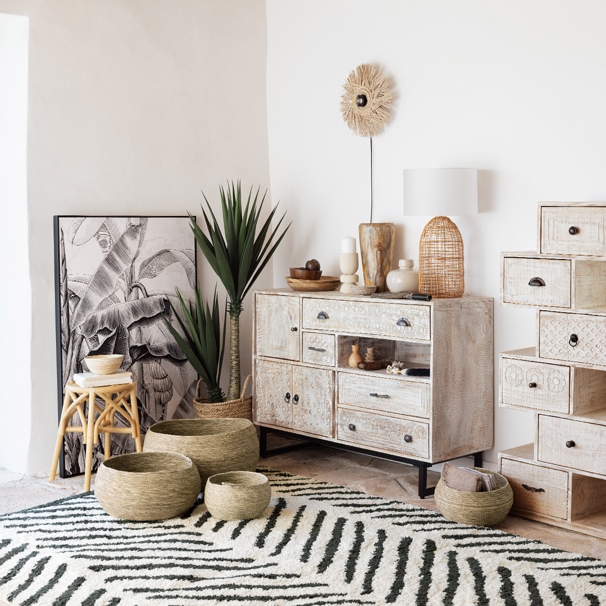 Chiffonnier Ajay Chambre Commodes, chiffonniers