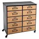 Commode double 10 tiroirs Baris Chambre Commodes, chiffonniers