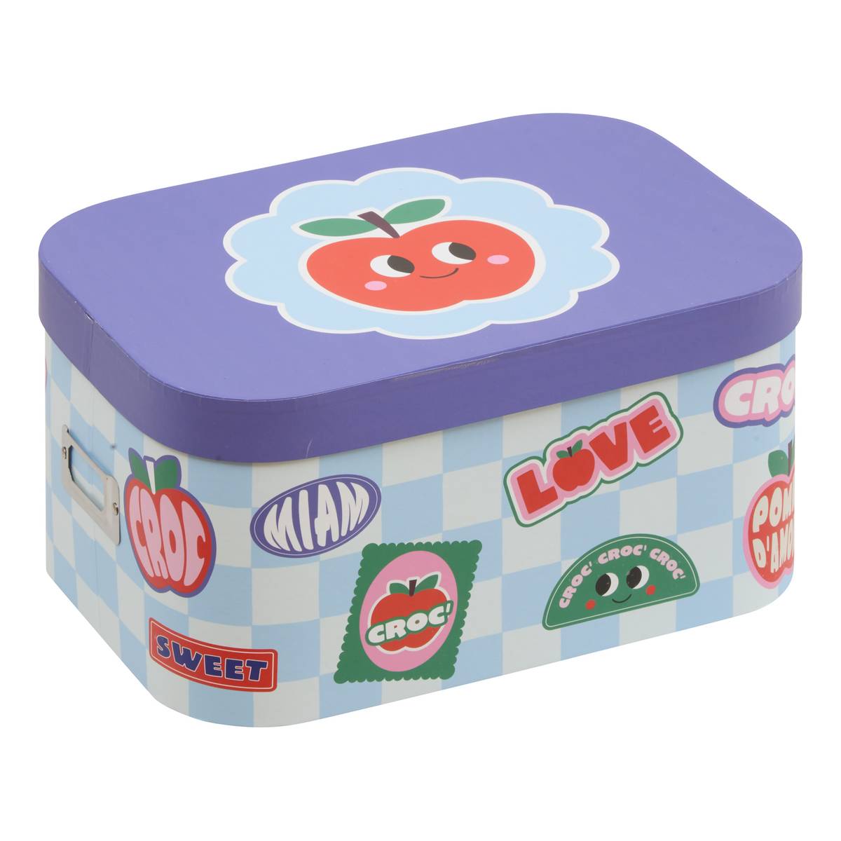 Lot de 3 bo&icirc;tes de rangement Pomme d'amour Rangements enfant Bo&icirc;tes, petits rangements