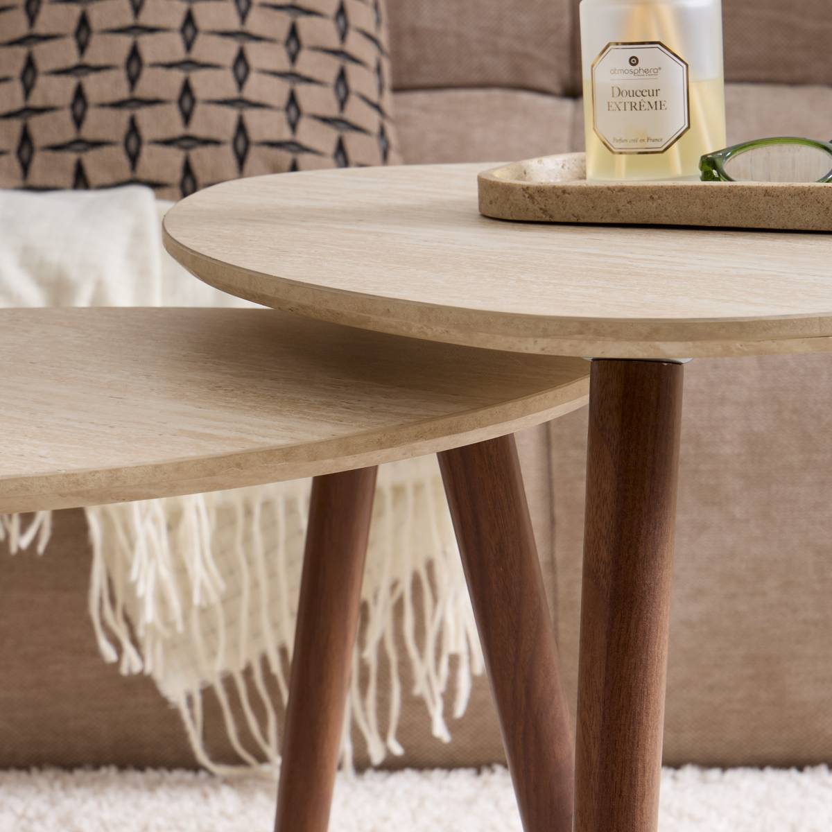 3 tables gigognes Mileo Salon Tables d'appoint