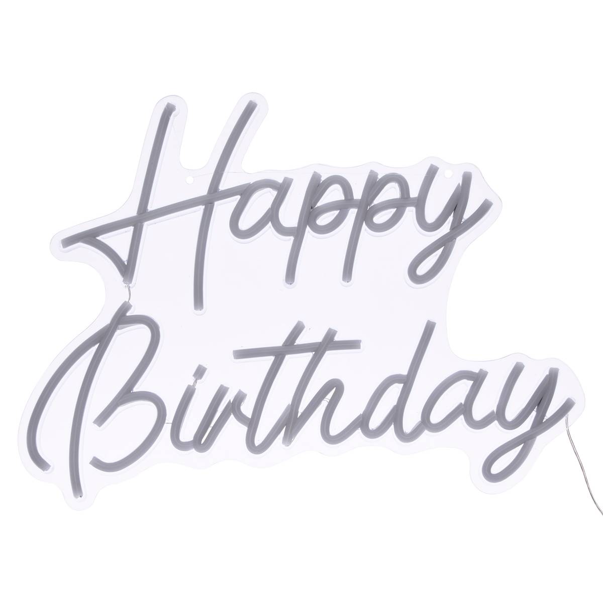 Néon led Happy birthday Objets déco Guirlandes, boîtes lumineuses