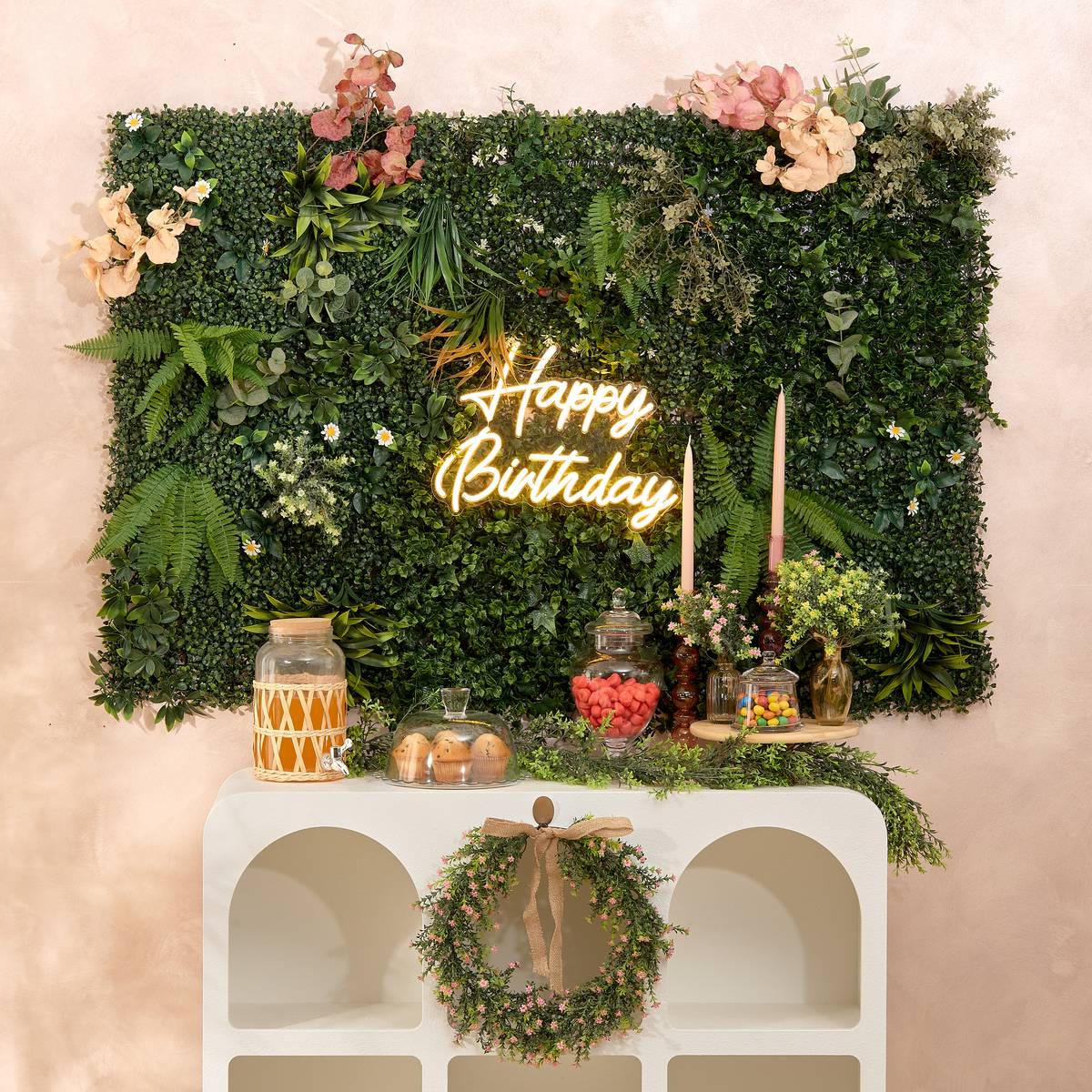 Néon led Happy birthday Objets déco Guirlandes, boîtes lumineuses