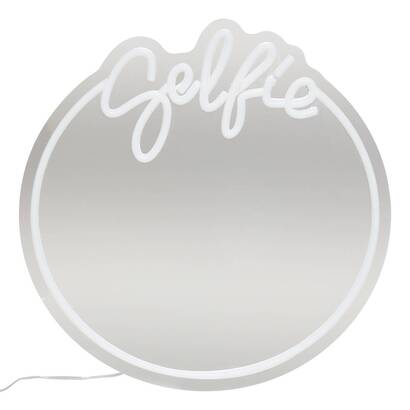 Miroir n&eacute;on LED Selfie Objets d&eacute;co Guirlandes, bo&icirc;tes lumineuses