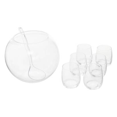 Coffret ap&eacute;ritif cocktail punch verres, carafes verres ap&eacute;ritif
