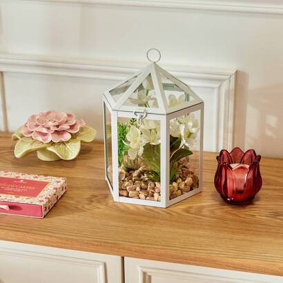 Terrarium Fleur de rose Plantes, vases Plantes artificielles