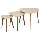 3 tables gigognes Mileo Salon Tables d'appoint