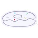 Néon led Donut Objets déco Guirlandes, boîtes lumineuses
