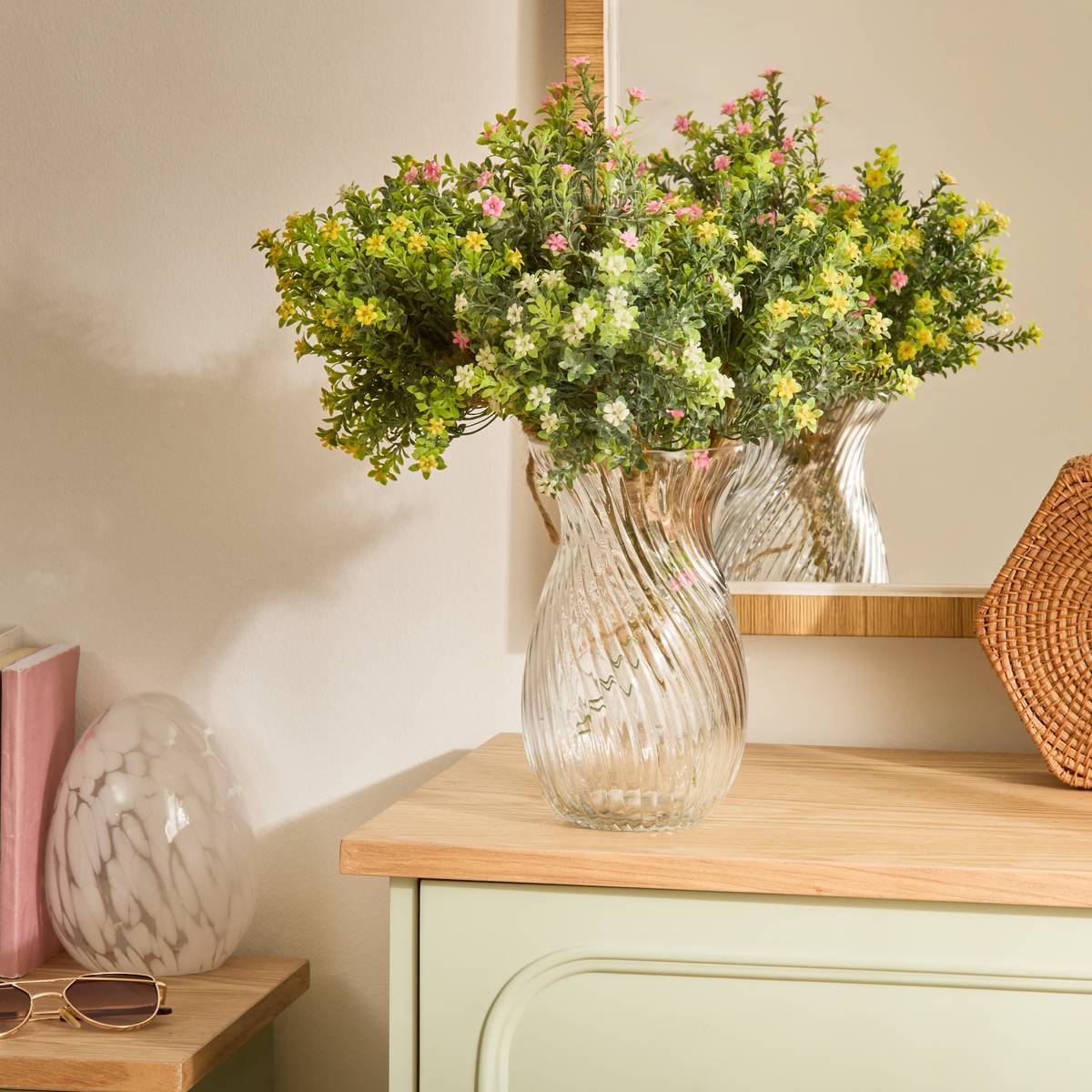 Composition florale Myri Plantes, vases Fleurs artificielles
