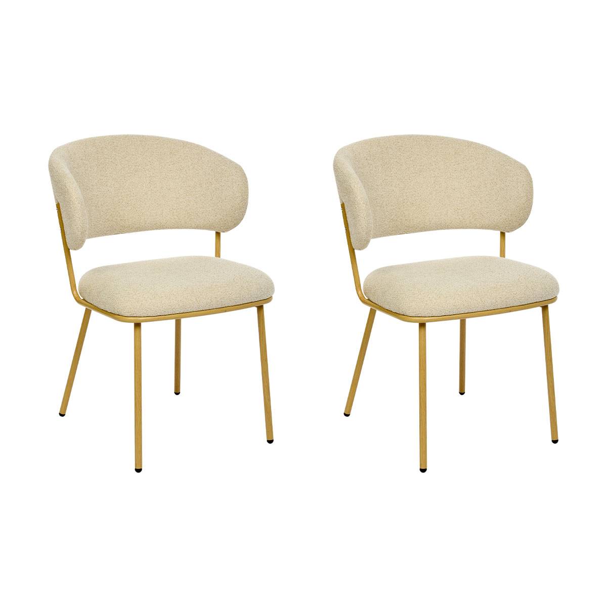 Lot de 2 chaises Alba Salle &agrave; manger Chaises, fauteuils de table