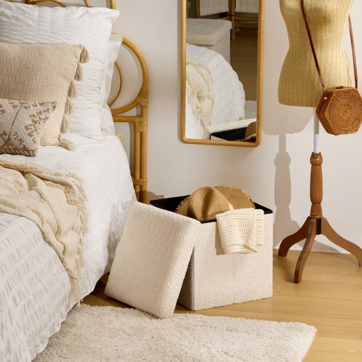Pouf pliant Soana Salon Poufs
