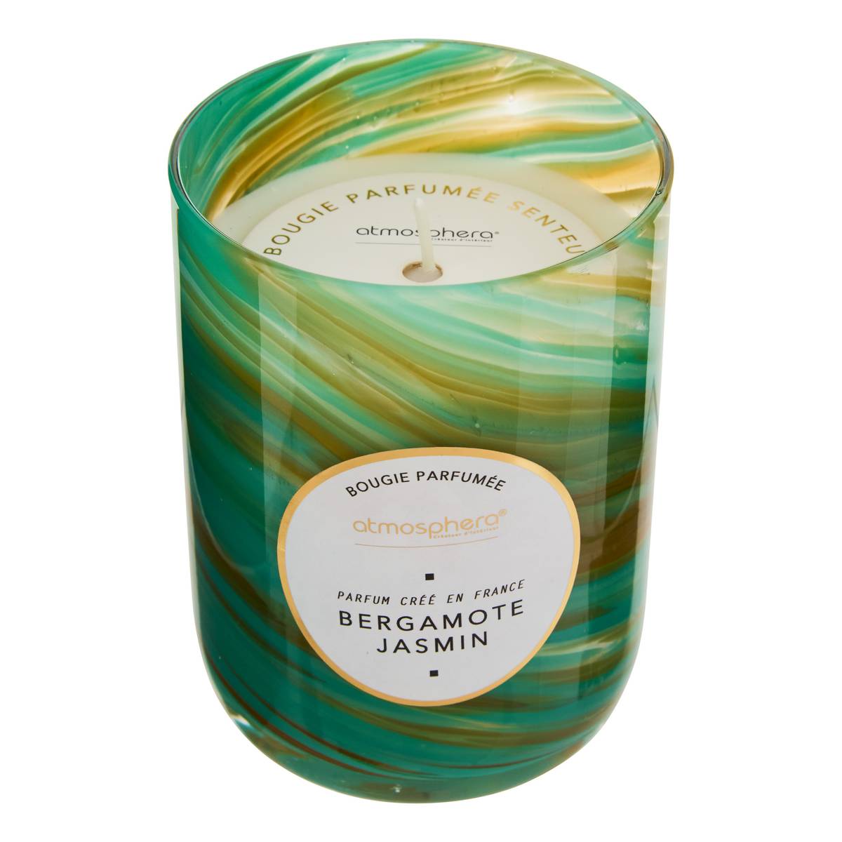 Bougie parfumée rond Wavy Bougies, senteurs Bougies parfumées
