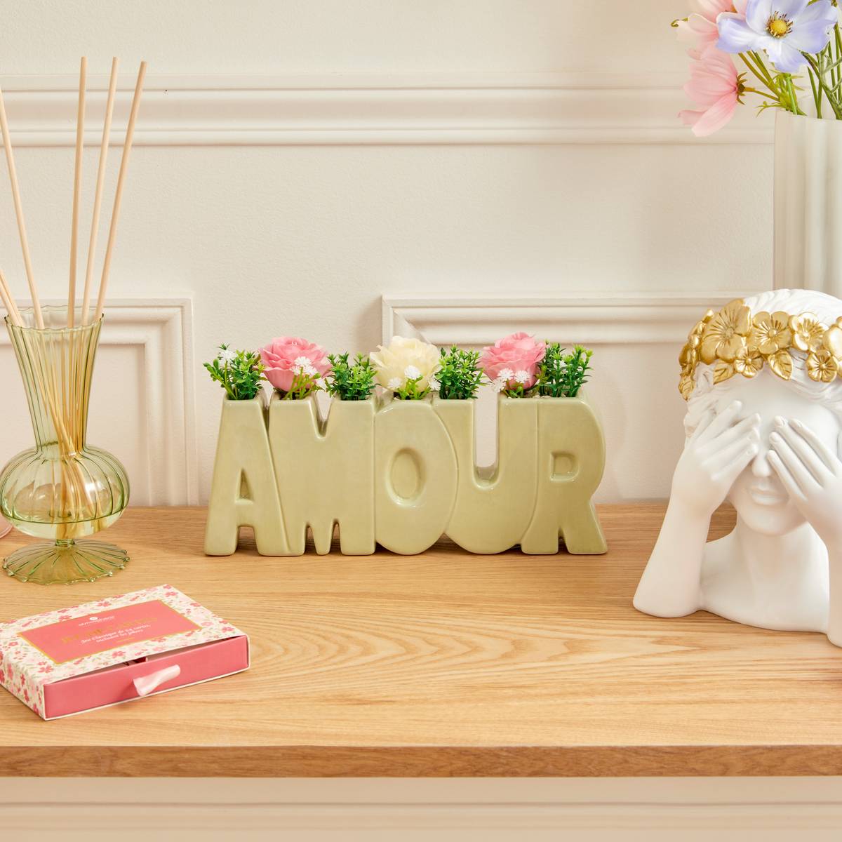 Jeu de cartes Fleur de rose Objets déco Jeux de société