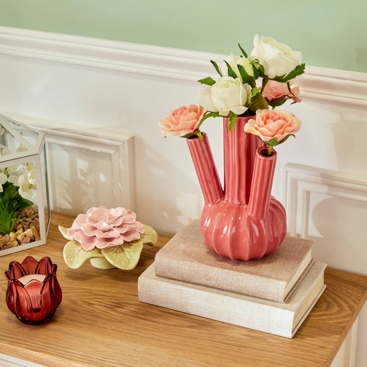 Objet d&eacute;co Fleur de rose Objets d&eacute;co Objets &agrave; poser