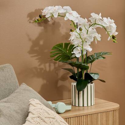 Fleur artificielle en pot asia plantes, vases fleurs artificielles