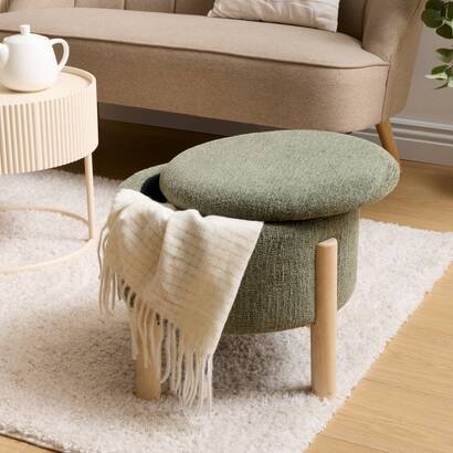 Tabouret coffre Elki Salon Poufs